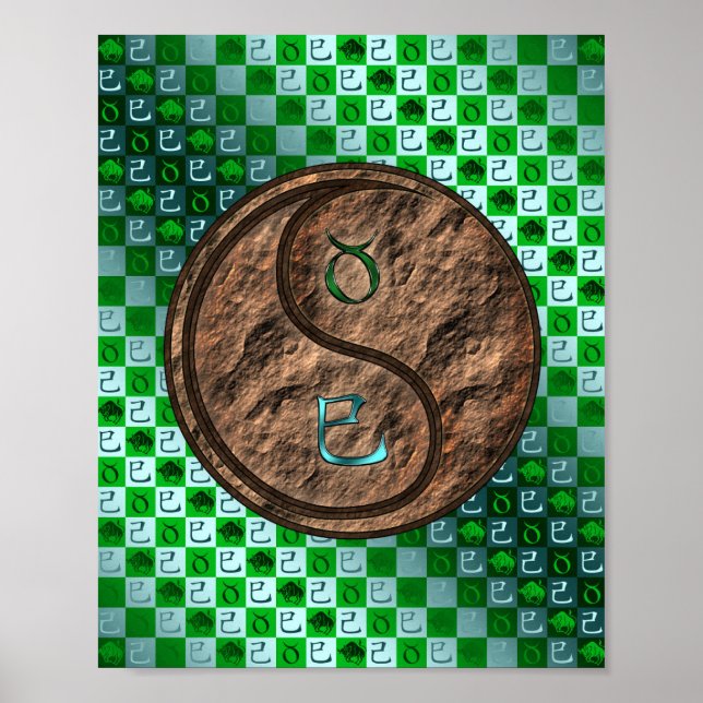 Poster Taurus et Serpent de Terre (Devant)