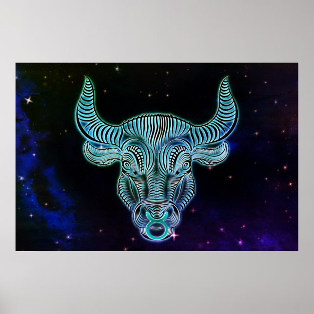 Poster taurus l'affiche bull zodiac (Devant)