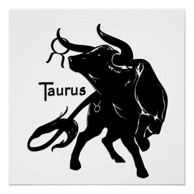 Poster Taurus puissant le Zodiaque Bull (Devant)