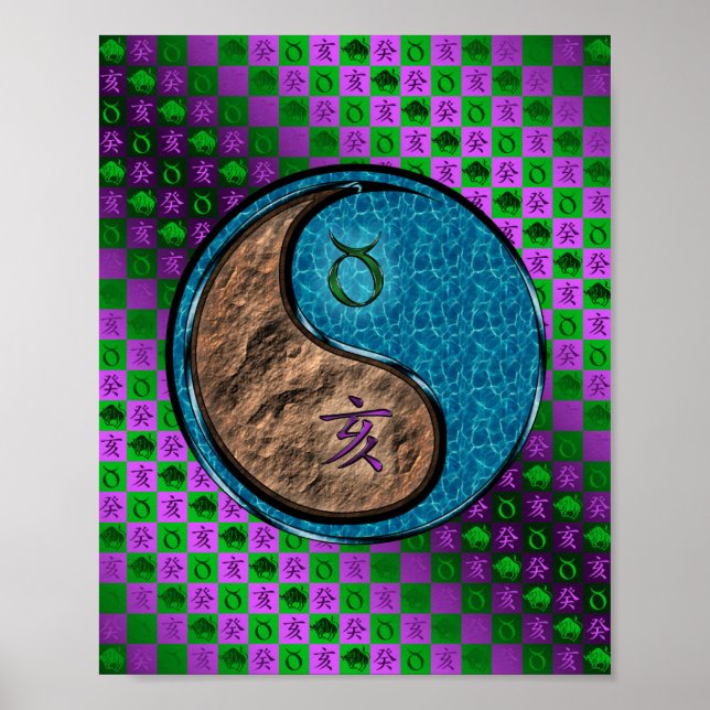 Poster Taurus & Water Boar (Devant)