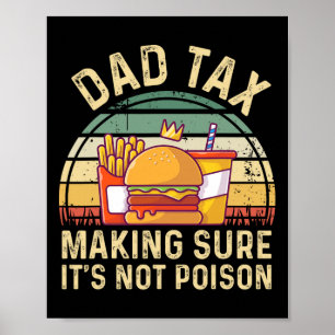 Poster Taxes s'assurer que ce n'est pas du poison Fête de