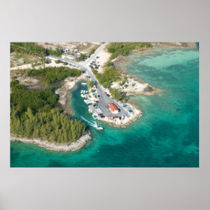 Poster Taxi nautique à Harbour Island, Bahamas