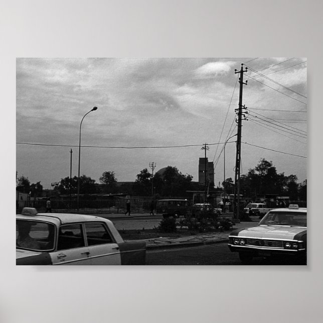 Poster Taxis de Baghdad street (Devant)