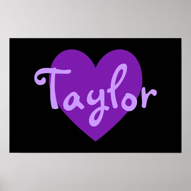 Poster Taylor en violet (Devant)