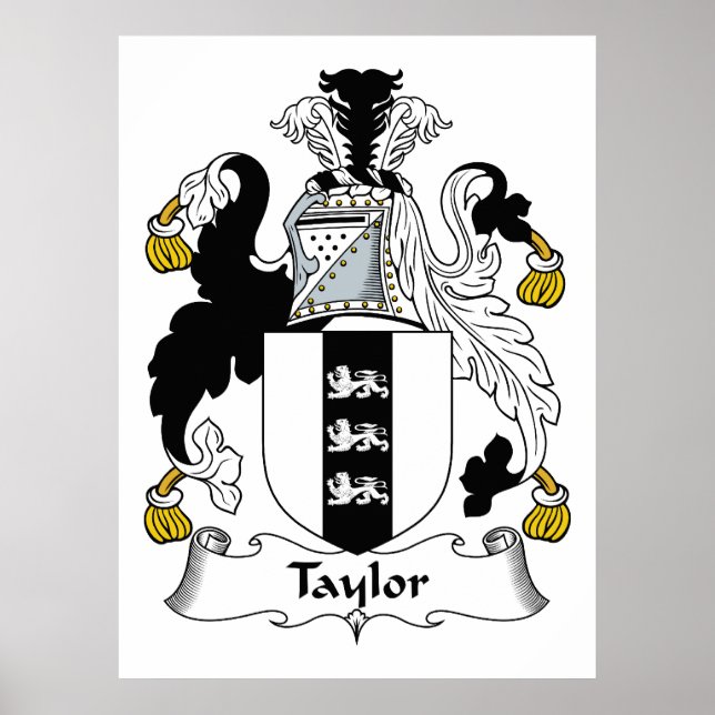 Poster Taylor Family Crest (Devant)