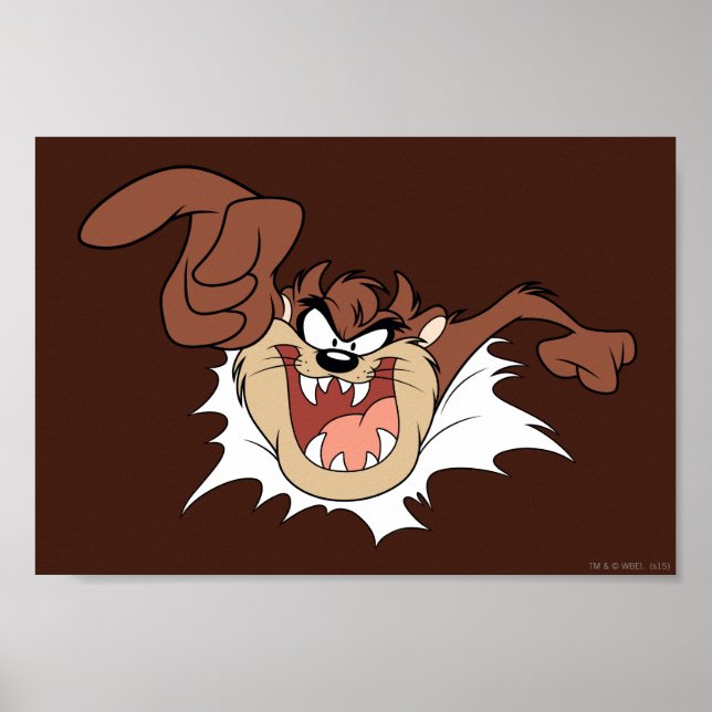 Poster TAZ™ Faisant irruption dans la page (Devant)
