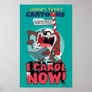 POSTER TAZ™ "JE CHANTE MAINTENANT !"