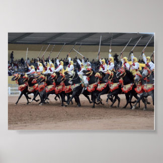 Poster Tbourida marocaine