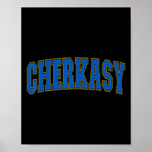 Poster Tcherkassy Ukraine Amoureux Patriotique Fier Ukrai