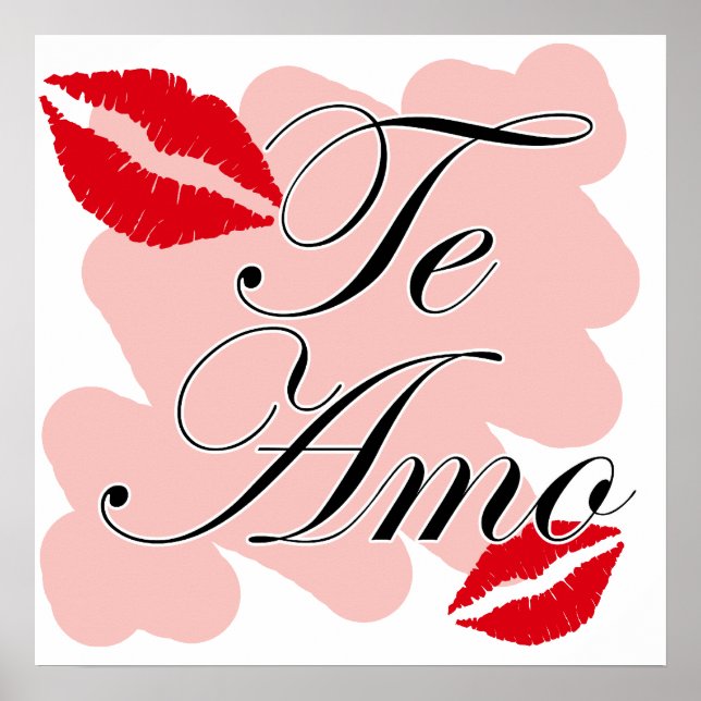 Poster Te Amo - Espagnol - Je t'aime (Devant)