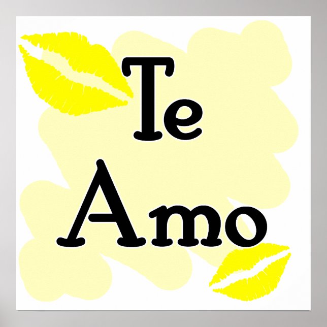 Poster Te Amo - Espagnol - Je t'aime (Devant)