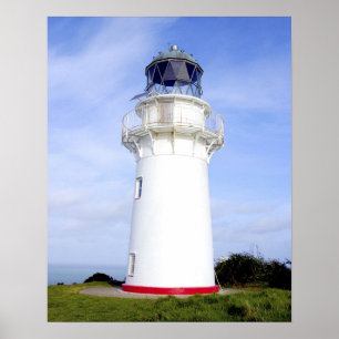Poster Te Araroa, Nouvelle-Zélande. Un phare donne