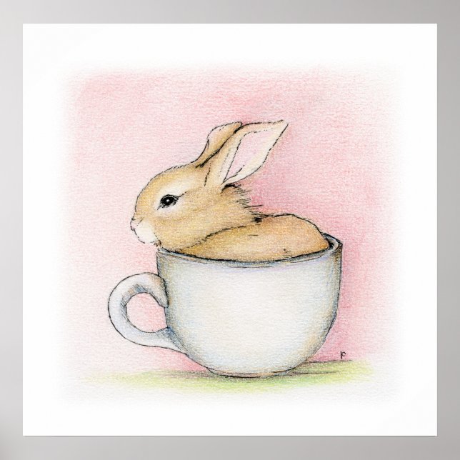 Poster Tea Cup Print - BEST OF ZAZZLE WEEK 45 2010 (Devant)