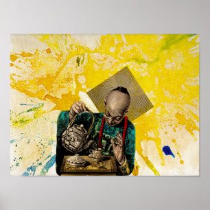 Poster Tea Man par Michael Moffa