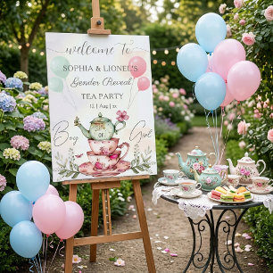 Poster Tea Party Aquarelle Teapot Genre Reveillez
