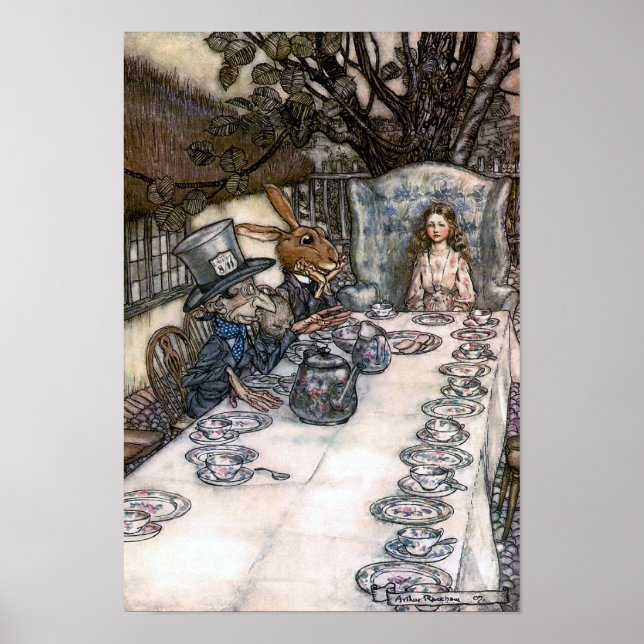 Poster Tea Party de Mad Hatter (Devant)