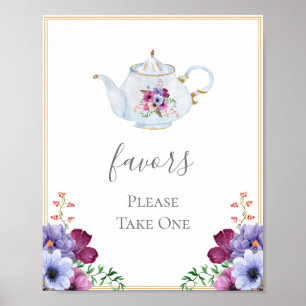 Poster Tea Party privilégie la Fête des mariées