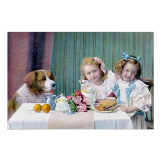 Poster Tea Party vintage