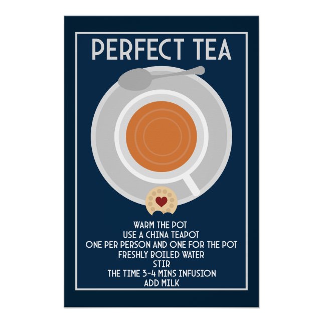 Poster Tea Wall Art (Devant)