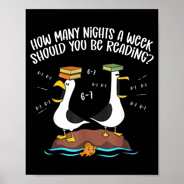 Poster Teacher 67 How Many Nights A Week Should You Be Re (Devant)