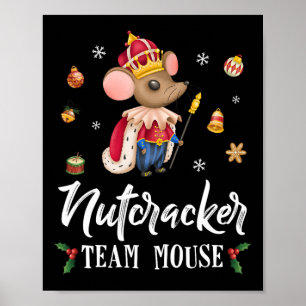 Poster Team Mouse Nutcracker Noël Danse Amusante Soldat