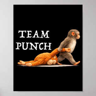 Poster Team punch bébé singe Team punch bébé singe