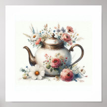 Teapot floral 7