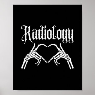 Poster Tech ont un grand coeur radiographique drôle radio
