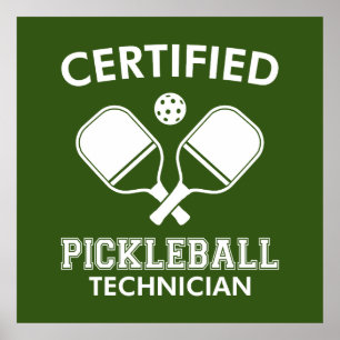 Poster Technicien certifié en Pickleball