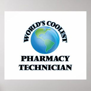 Poster Technicien en pharmacie le plus cool au monde