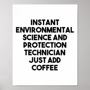 Poster Technicienne de protection scientifique De l'envir