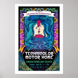 Poster Technicolor Moteur Accueil Bois Baiser