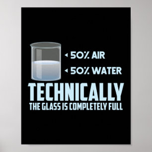 Poster Techniquement, Le Verre Est Une Chimie Nerd Complè