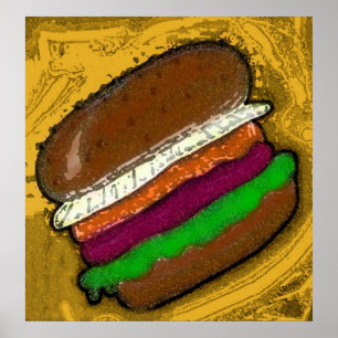 POSTER TECHNO HAMBURGER