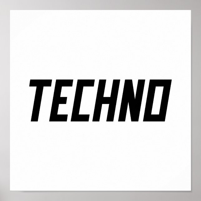 Poster TECHNO Music (Devant)