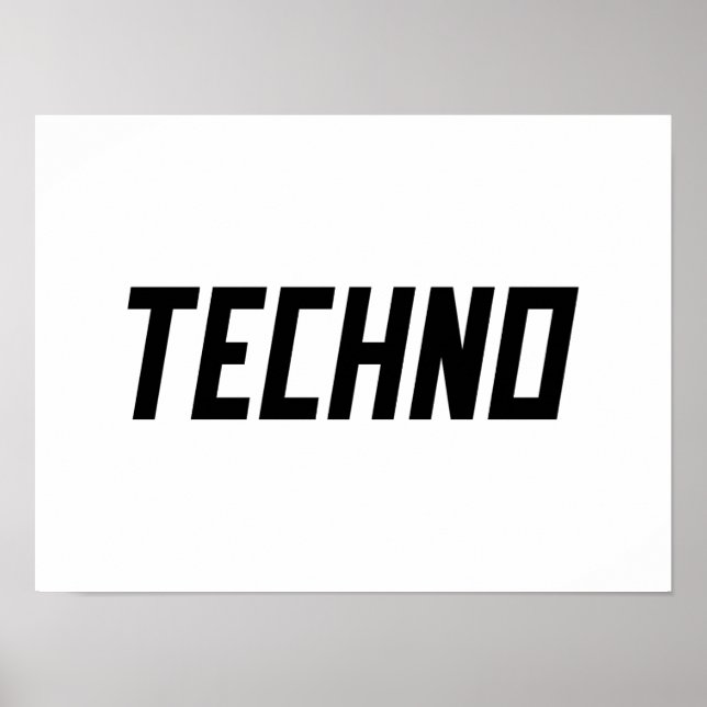 Poster TECHNO Music (Devant)