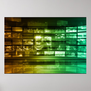 Poster Technologie de l'information sur le Web L'art de l