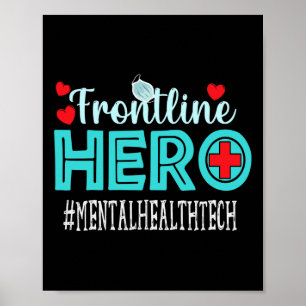Poster Technologies de la santé mentale Frontline Travail