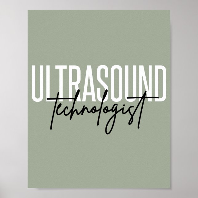 Poster Technologue d'Ultrasound | Cadeaux techniques ultr (Devant)
