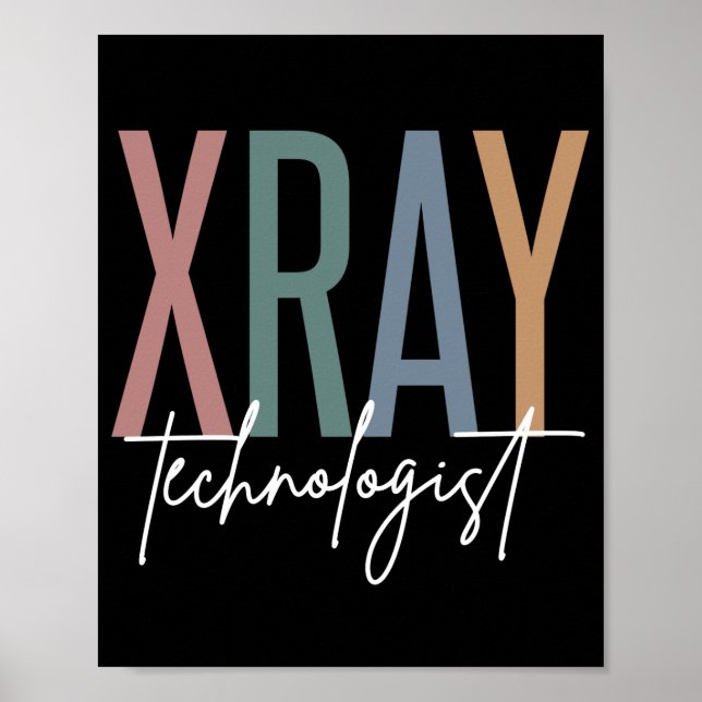 Poster Technologue en radiographie de Xray Tech Cadeaux m (Devant)