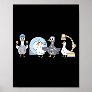 Poster Technologue en radiologie Rad Tech Goose Minimalis