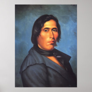 Poster Tecumseh Amérindien