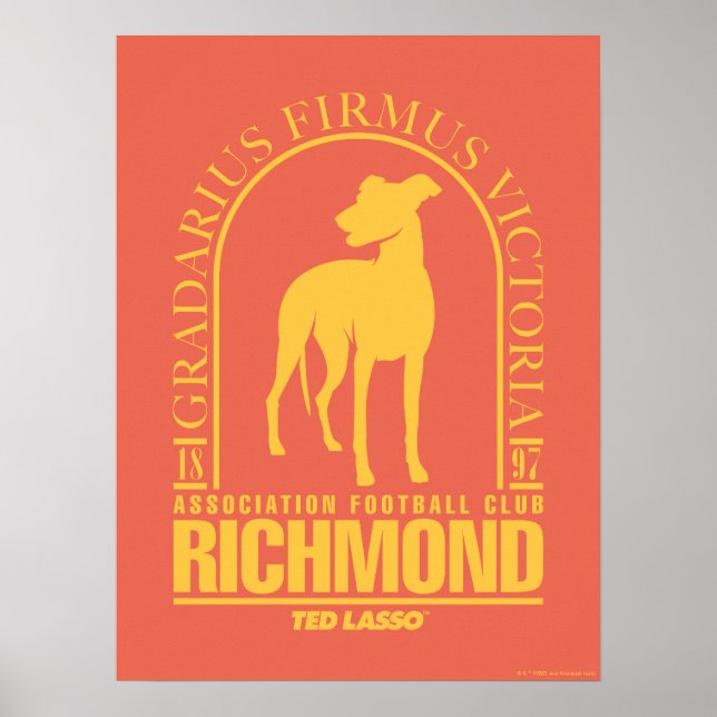 Poster Ted Lasso | AFC Richmond Gold Arched Logo (Devant)