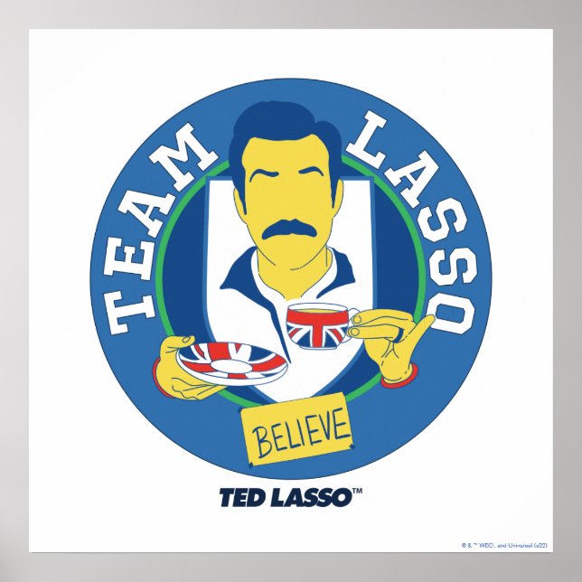 Poster Ted Lasso | Team Lasso Tea Iconic Avatar (Devant)