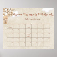 Teddy Bear Balloons Devinez le calendrier de la da