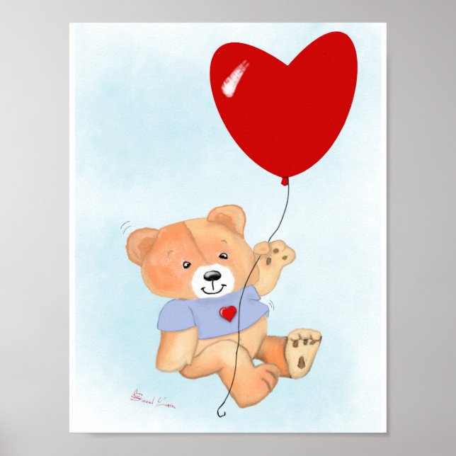 Poster Teddy Bear Wall Art (Devant)