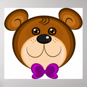 Poster Teddy Face de l'ours