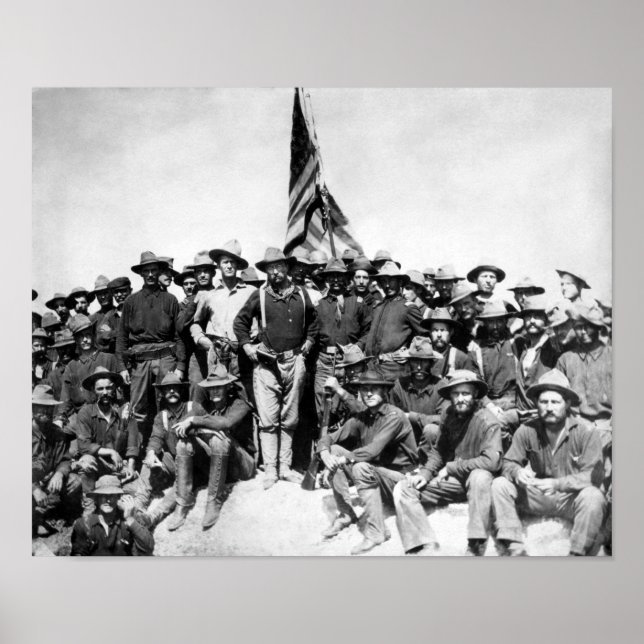 Poster Teddy Roosevelt Et Les Rough Riders (Devant)