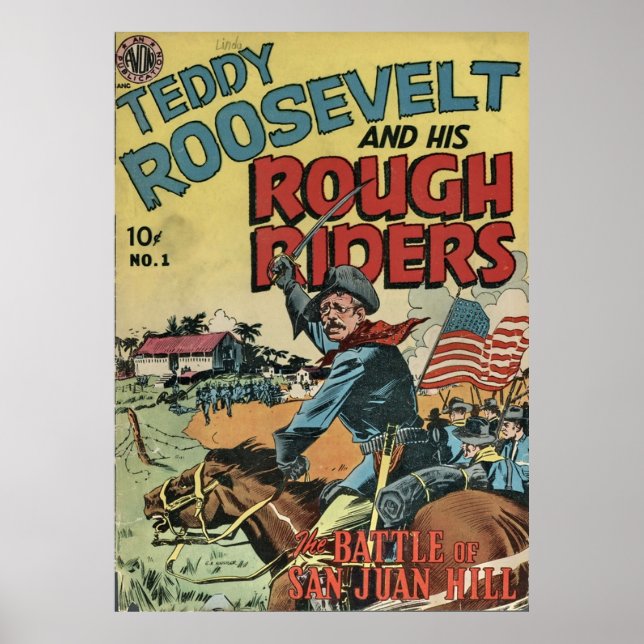 Poster Teddy Roosevelt et ses Rough Riders 001 oneshot (Devant)