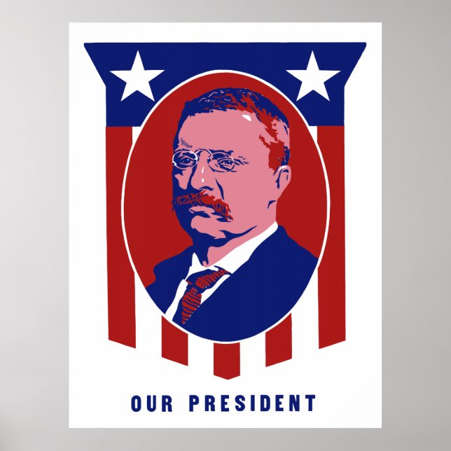 Poster Teddy Roosevelt — Notre président (Devant)